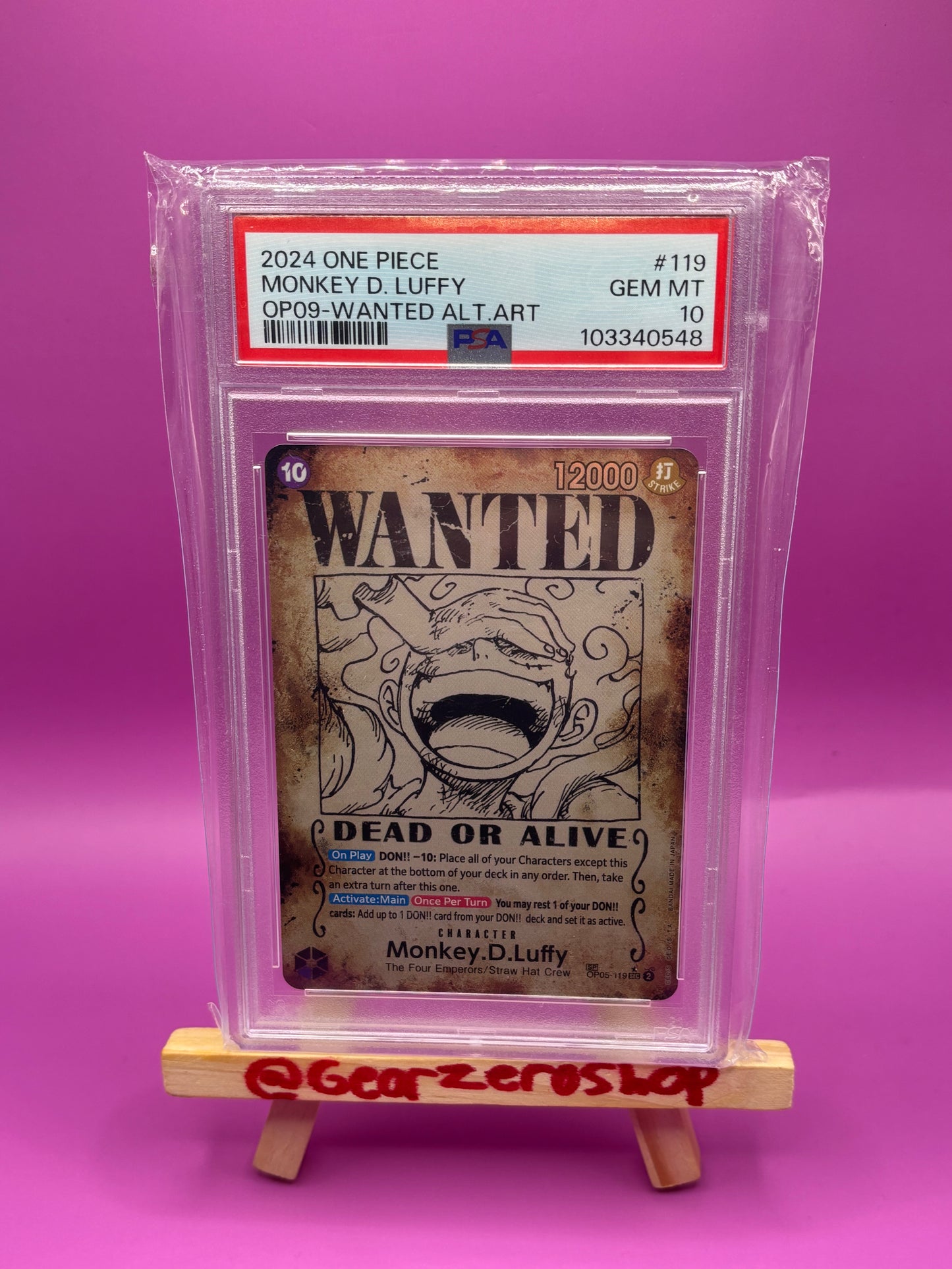 Monkey.D.Luffy (Wanted Poster) (OP05-119)