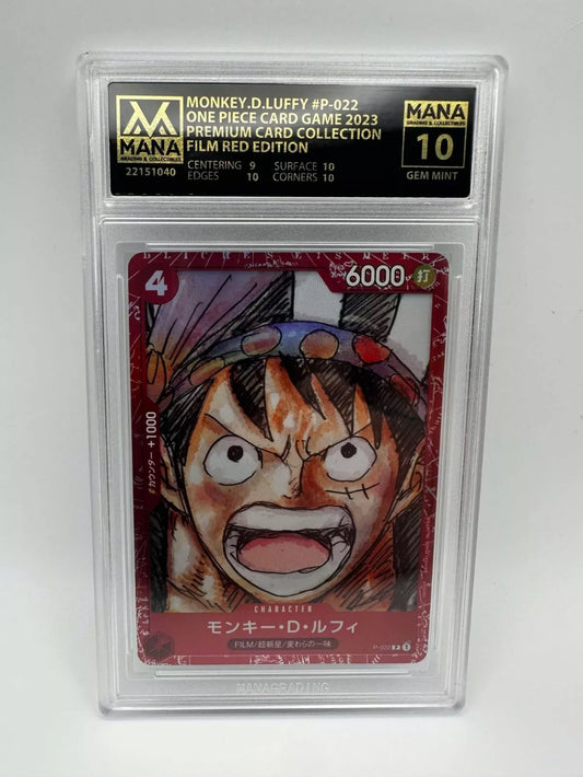 PSA 10 MONKEY.D.LUFFY #P-022 FILM RED COLLECTION