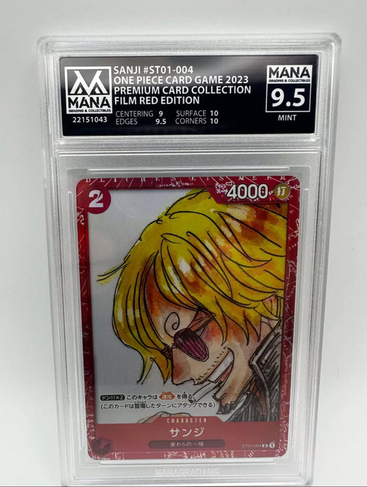 PSA 9.5 SANJI #ST01-004 FILM RED COLLECTION