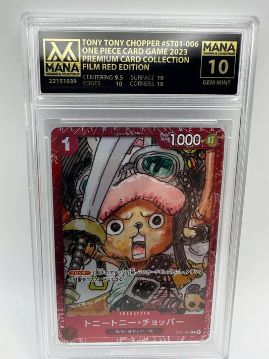 PSA 10 TONY TONY CHOPPER #ST01-006 FILM RED COLLECTION
