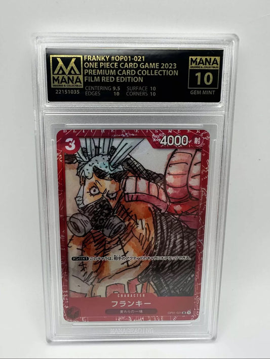 PSA 10 FRANKY #OP01-021 FILM RED COLLECTION
