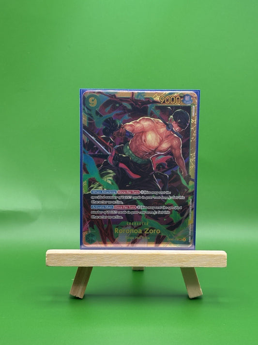 One Piece CCG - Wings of the Captain Roronoa Zoro Foil Secret Rare #OP16-118