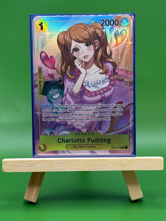 One Piece Charlotte Pudding (OP03-112/155) OP03 Pillars of Strength NM FOIL