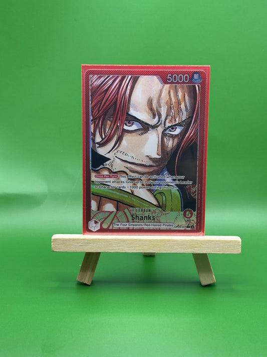 One Piece TCG Shanks OP09-001 Leader Parallel Alt Art English NM Condition